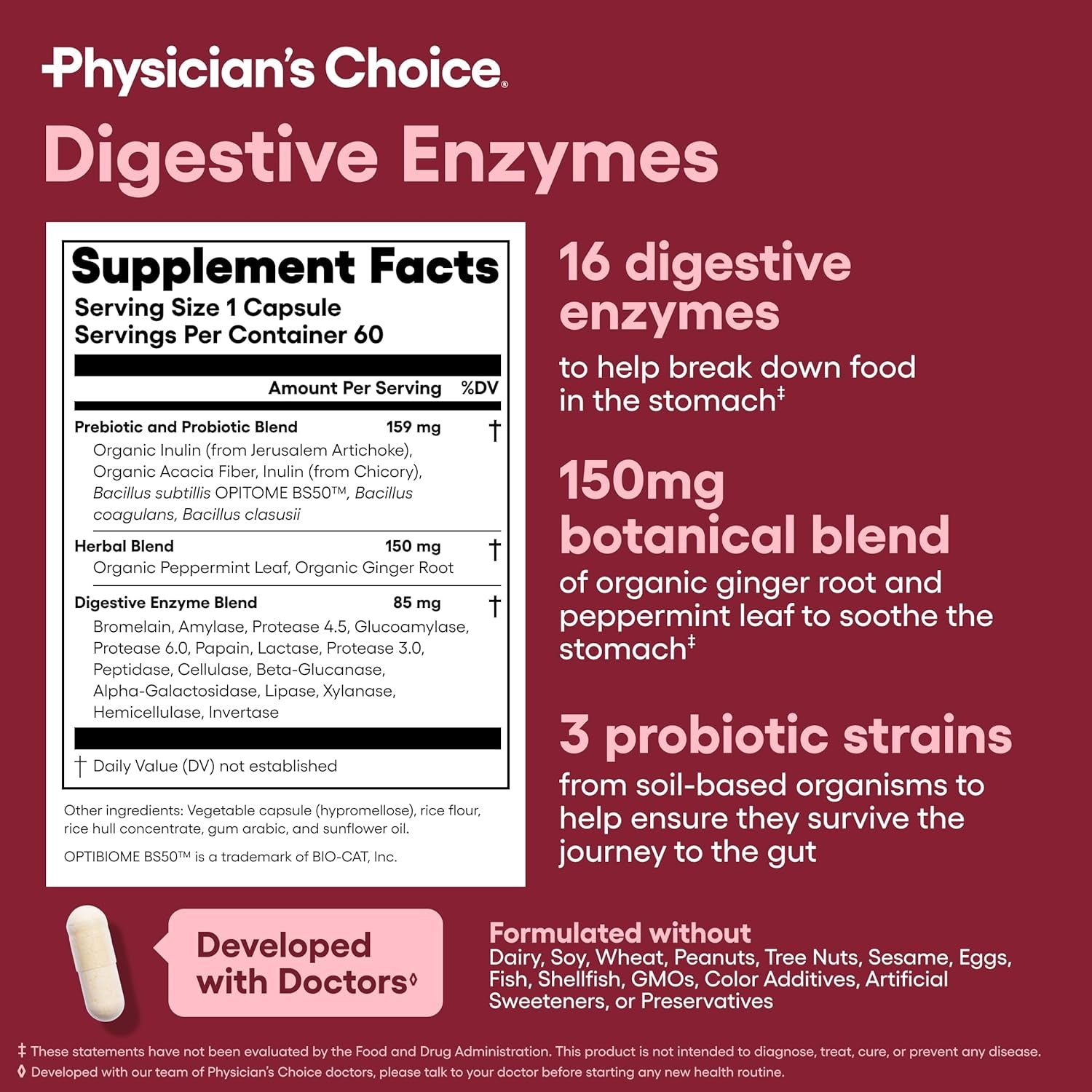 Advanced Gut Health Bundle: 60 Billion Probiotics 30Ct + Digestive Enzymes 60Ct for Digestive, Gut, and Immune Health Supports Occasional Constipation, Diarrhea, Gas, and Bloating